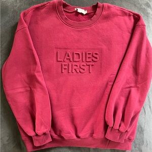 Lili Sidonio Molly Bracken “Ladies First” Crewneck Sweatshirt
